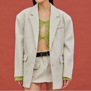 Source Unknown Blazer Skirt Set